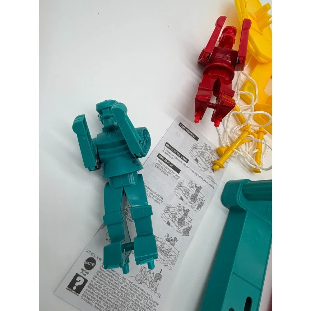 Mattel Rock Em Sock Em Robots Game Boxed Complete 2024 GLP32 Red Rocker vs Blue